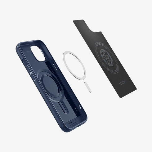 ACS06597 - iPhone 15 Pro Max Case Mag Armor (MagFit) in matte black showing the back